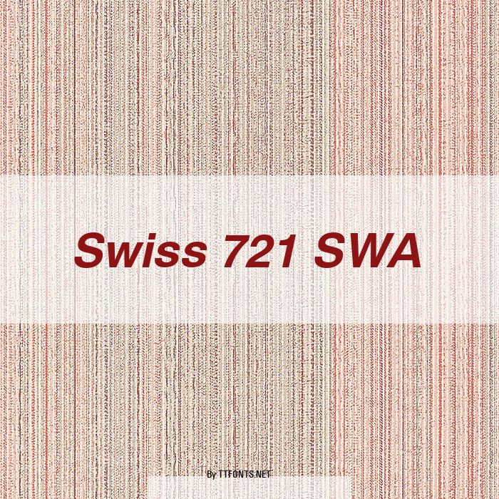 Swiss 721 SWA example